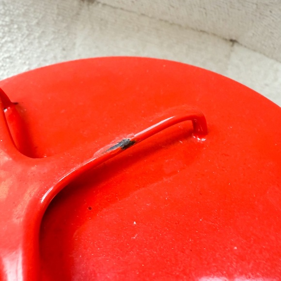 🇩🇰 Vintage Dansk Kobenstyle 2 Qt Lid & MCM Wood Handled Brass Warming Cradle. - Picture 14 of 14